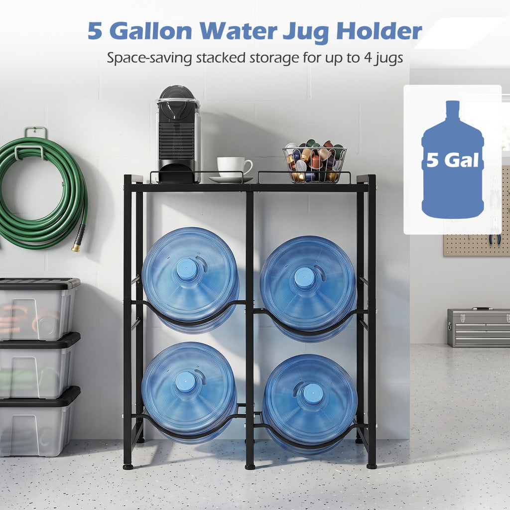 5 Gallon Water Jug Holder for 4 Bottles