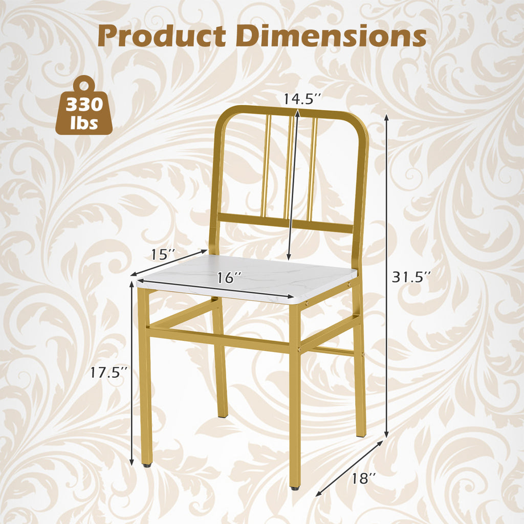 5-Piece Round Dining Table Set with Storage Shelf - White