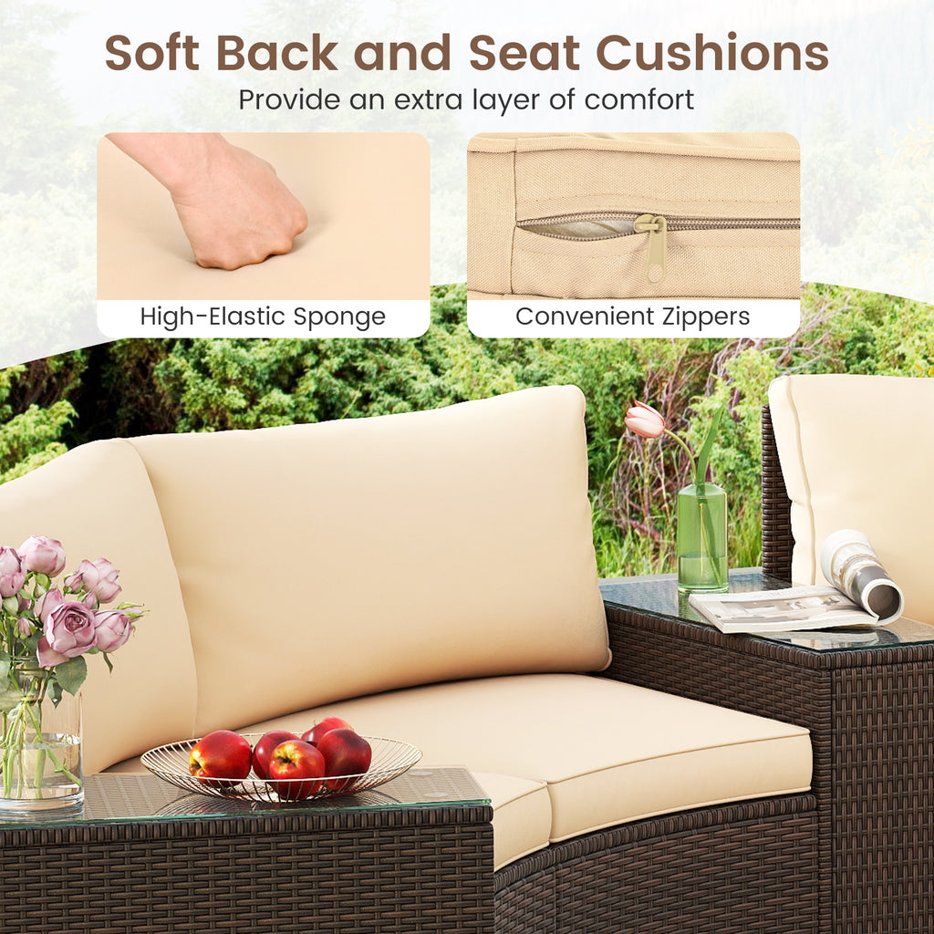5 Pieces Patio Furniture Set