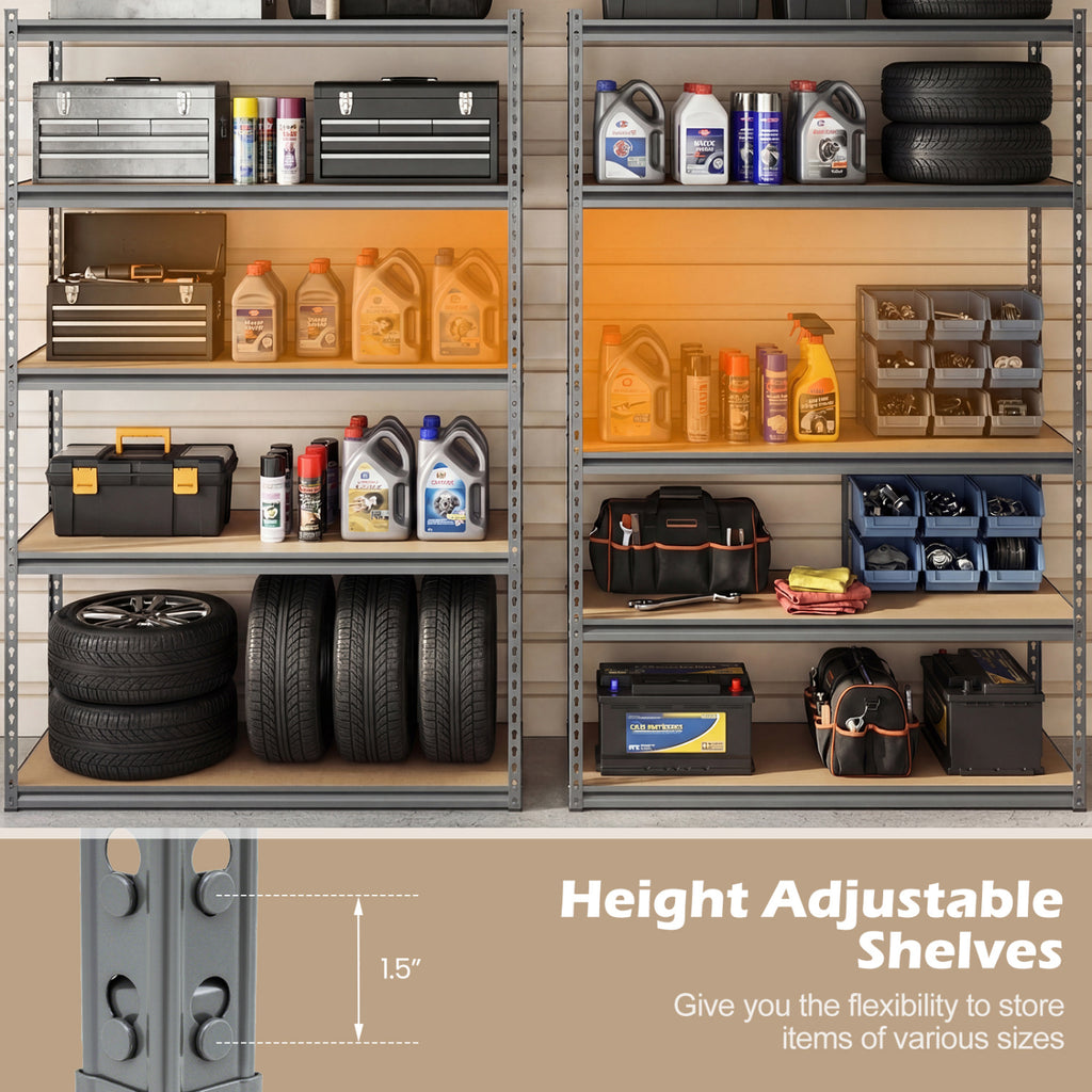 5-Tier Garage Shelving Unit 2200 LBS - 1 Piece