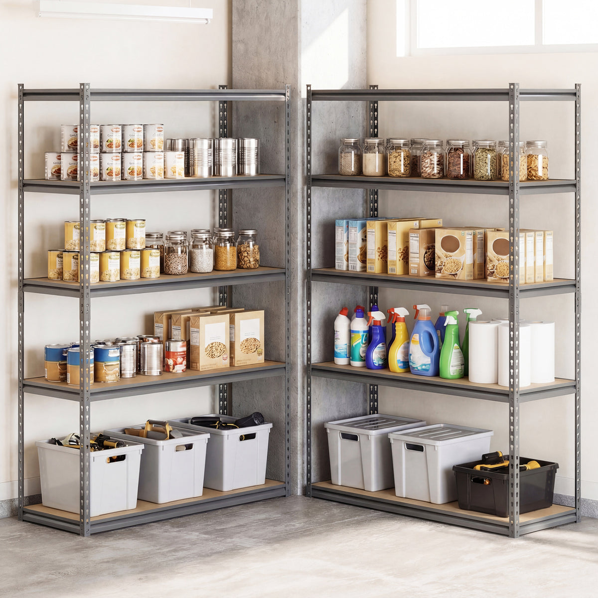 5-Tier Garage Shelving Unit 2200 LBS - 1 Piece