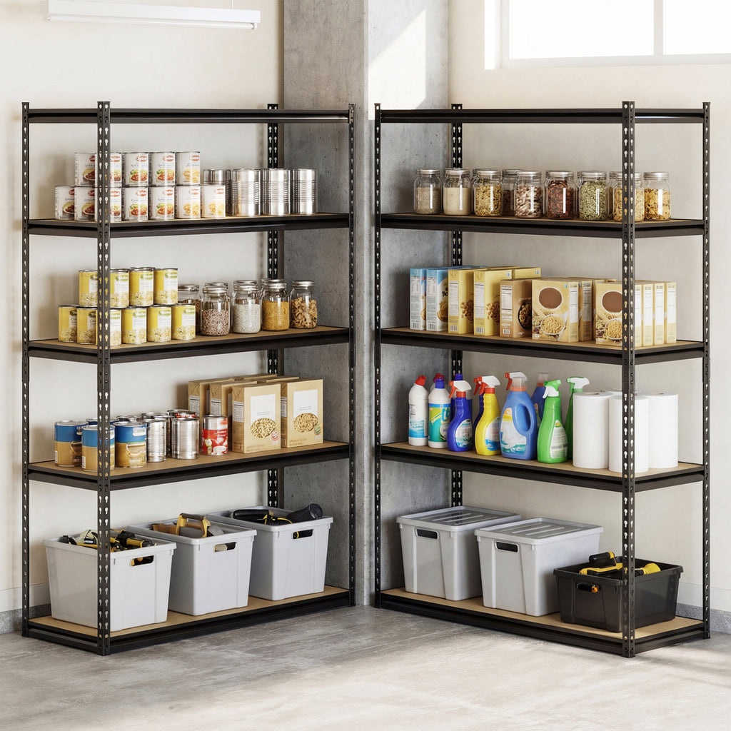 5-Tier Garage Shelving Unit 48" x 18" x 72" - MDF Boards