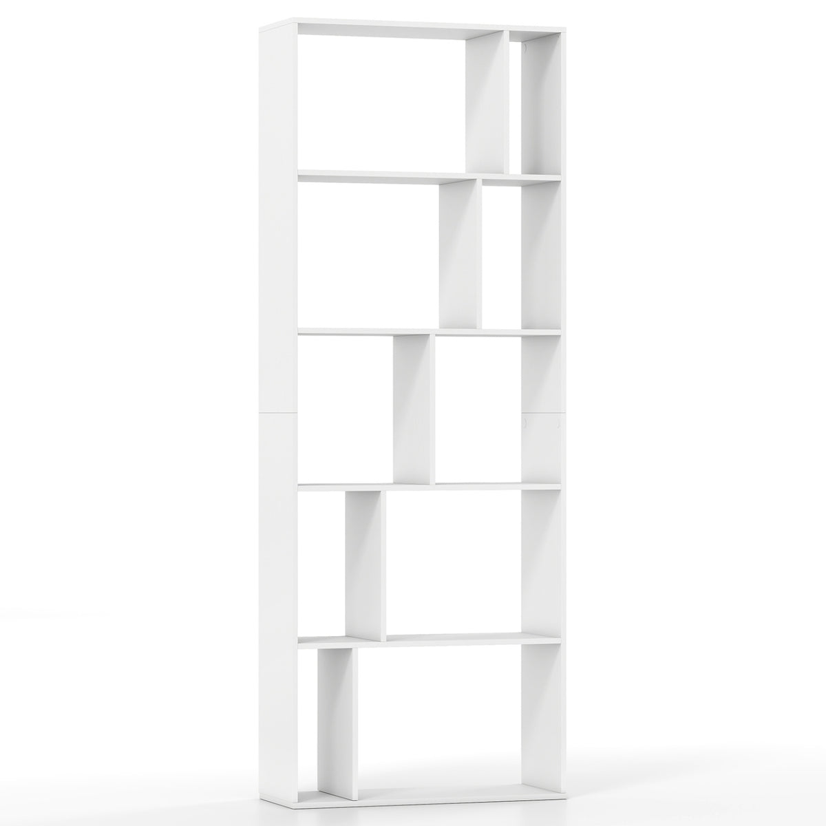 5-Tier Modern Bookshelf with Open Back and 2 Anti-Tipping Kits
