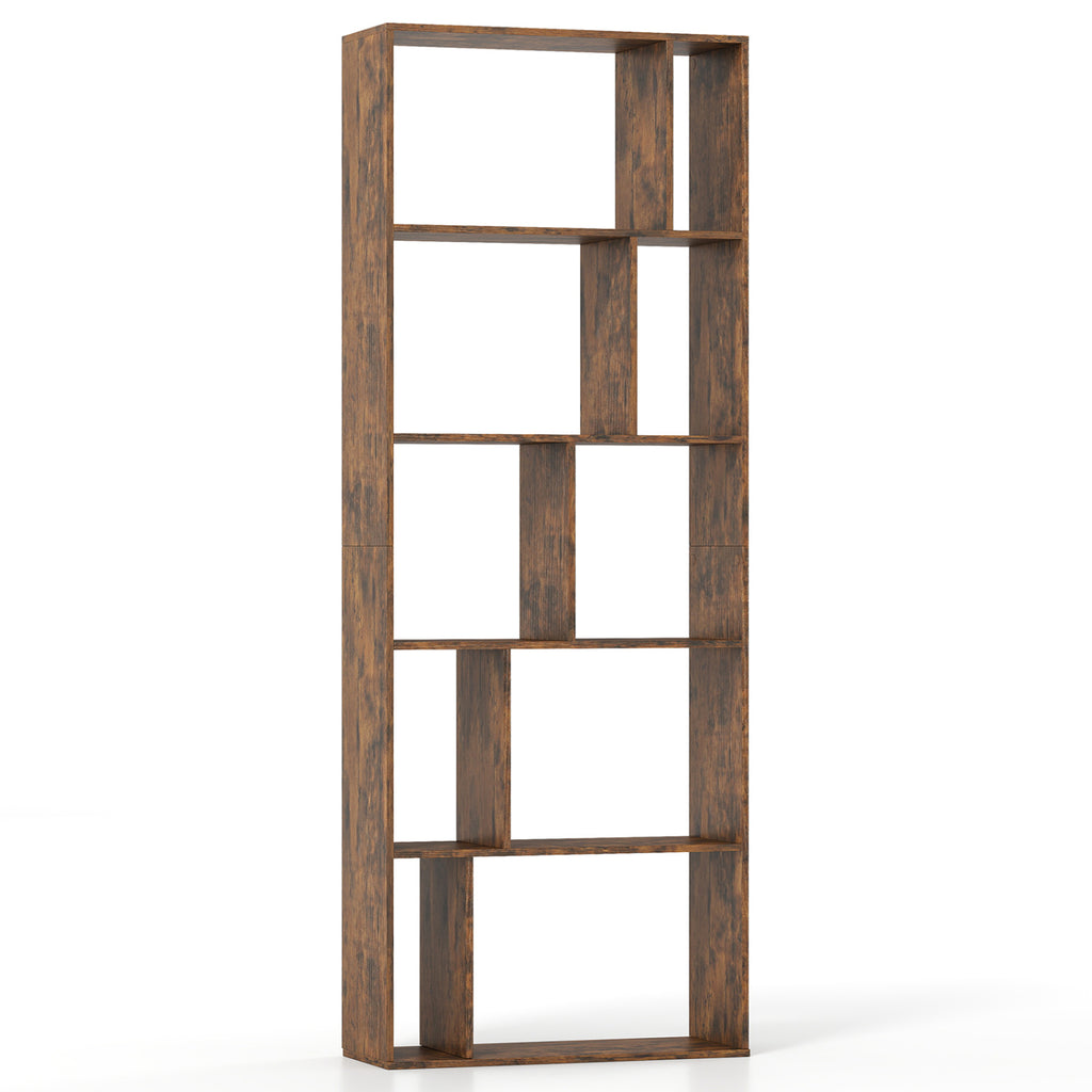 5-Tier Modern Bookshelf with Open Back and 2 Anti-Tipping Kits
