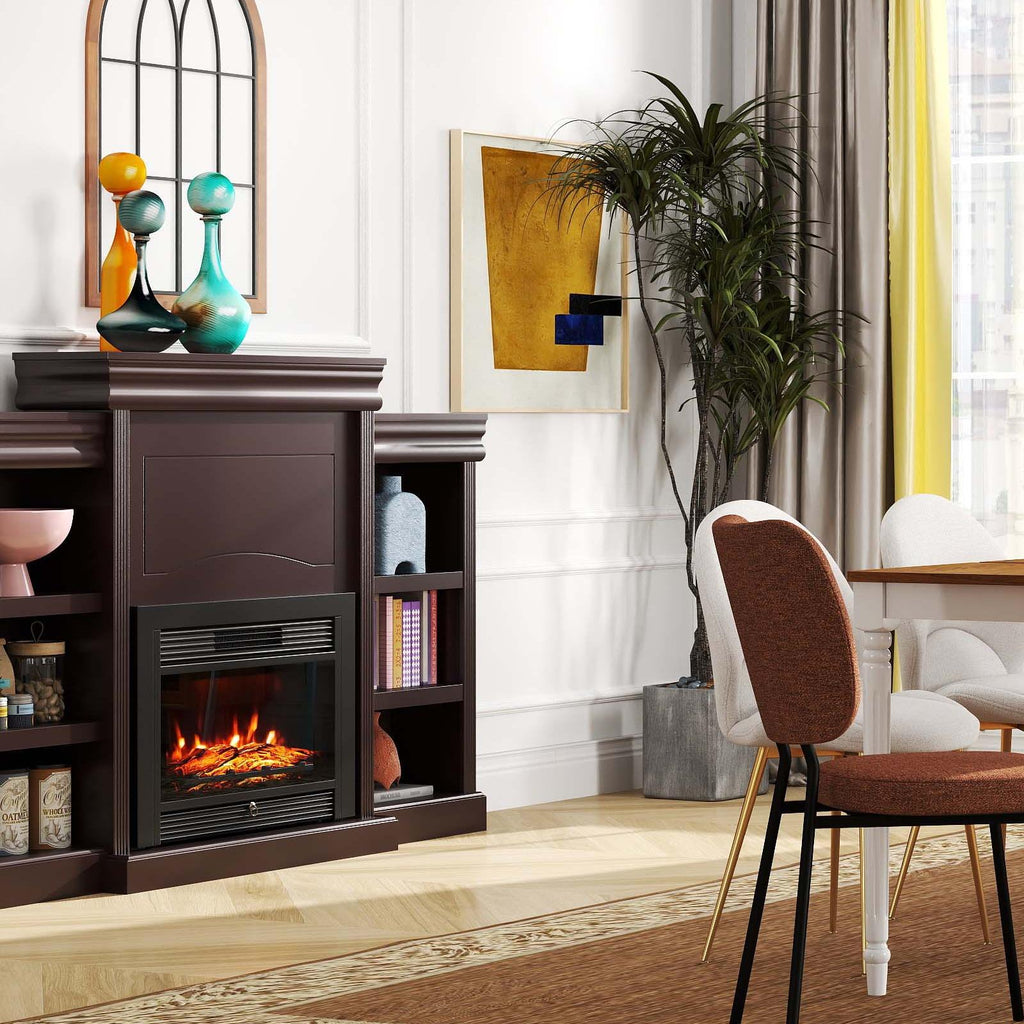 5-in-1 Dining Room Set with Extendable Table, 4 Chairs & Sideboard