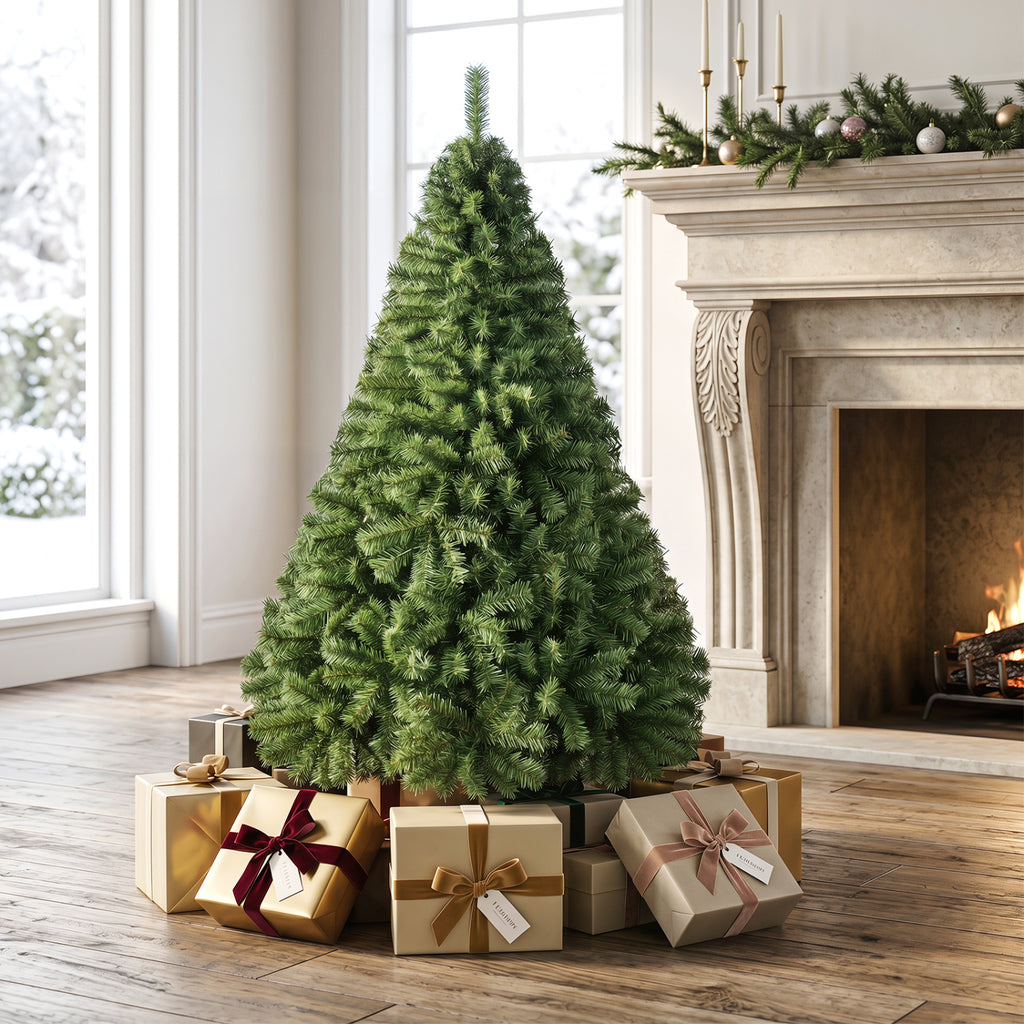 Costway 5ft Artificial Christmas Tree with 519 PVC Branch Tips - Full Green, Hinged & Flame-Retardant, Easy Assembly - Variation of THIS listing