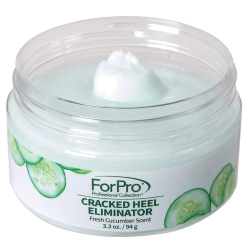 ForPro Professional Collection Cracked Heel Eliminator, Fresh Cucumber Scent, Intensive Repair Treatment for Rough, Dry & Cracked Heels, Reduces Calluses & Skin Build Up, 3.3 oz.