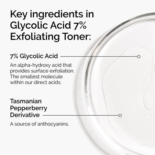 The Ordinary Glycolic Acid 7% Exfoliating Toner, Brightening and Smoothing Daily Toner for More Even-Looking Skin Tone, 8.1 Fl Oz (Pack of 2)