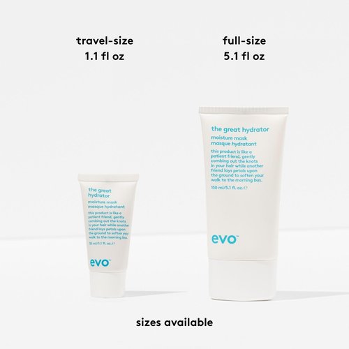 EVO The Great Hydrator Moisture Hair Mask - Moisturise, Add Softness & Shine, Nourishing & Hydrating Treatment for Dry Hair - 150ml / 5.1fl.oz
