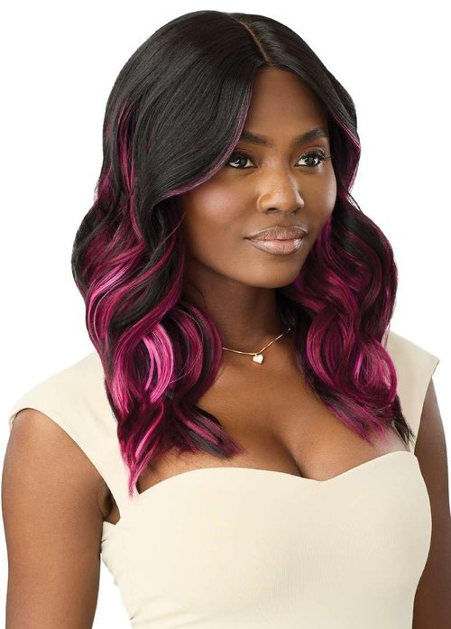Outre Lace Front Wig - Color Bomb - CB 101 (2/UL PURPLE TWILIGHT)