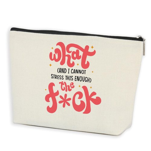 Azteoiz Motivational Makeup Bag, Office Supplies, Office Gifts for Coworkers Employee Boss Translator Funny Birthday Retirement Boss Day Inspirational Gifts for Women, Cosmetic Bag