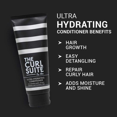 The Curl Suite Shampoo+ Conditioner Bundle -Paraben & Sulfate Free Shampoo & Conditioner for Women, Men, & Kids