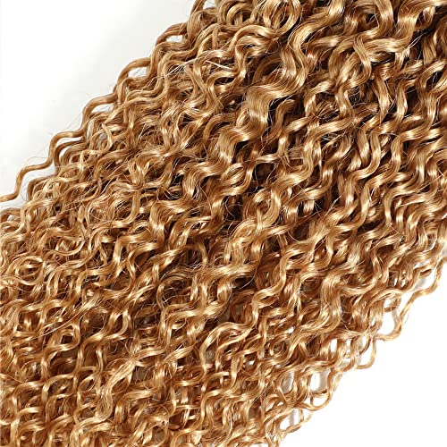 Ombre 1B27 Kinky Curly Bundles Black To Honey Blonde Human Hair Bundles Curly Wave Grade 8A Brazilian Remy Hair Weaves Extensions For Women 26 28 30 Inch