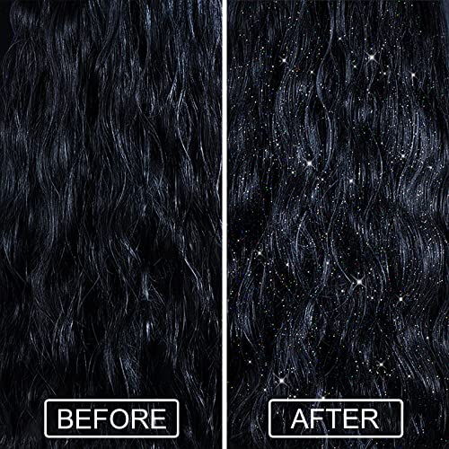 Lezero Body Glitter Spray, Temporary Shiny Hairspray for Face, Hair, Clothing, Long Lasting Quick-Drying Shimmer Mist for St. Patrick's Day, Music Festival Rave, Nightclub Party, Prom, 2oz