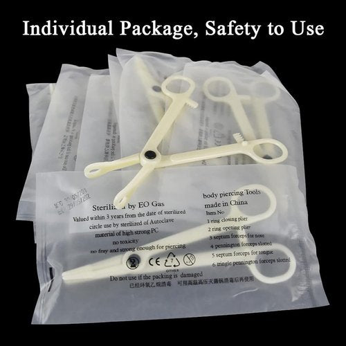 judero Piercing Kit 36Pcs Piercing Clamps Kit with 25Pcs Mixed 12G 14G 16G 18G 20G Ear Nose Piercing 2Pcs Piercing Clamps Forceps 6Pcs Clean Tools 2Pcs Gloves 1Pc Marker Pen for Piercing Tool