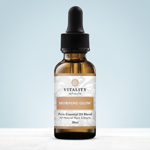 Vitality Extracts Morning Glow - Daily Moisturizing Serum, Avocado Oil, Tone, Rosehip, Vegan, Supple Skin, Radiant, All Skin Types, Hydrates & Nourishes