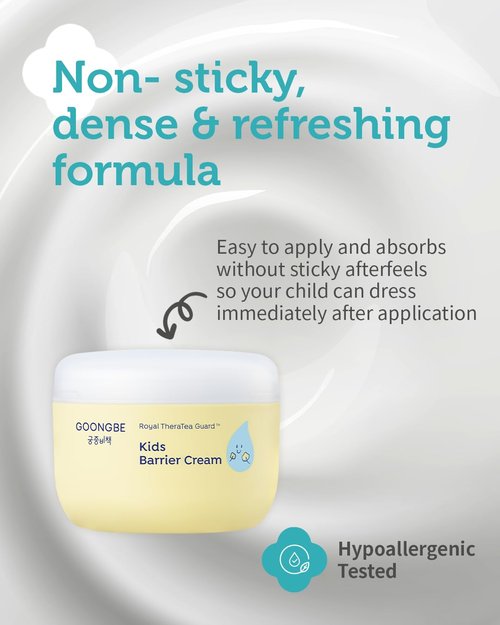 GOONGBE Kids' Bubble Facial Cleanser + Kids' Barrier Cream Bundle