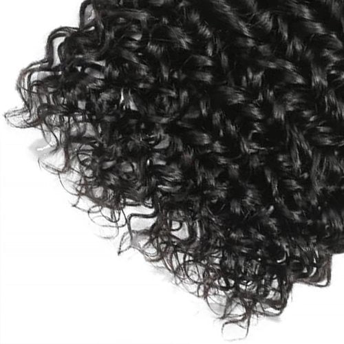 Color #1B Human Hair Bundles Natural Black Curly Wave Single Bundle Human Hair 26 Inch Double Weft Grade 12A Unprocessed Virgin Remy Hair Extension