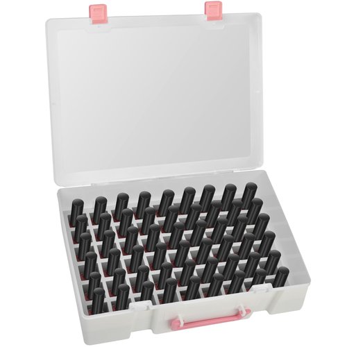 FULLCASE Nail Polish Organizer, 54 Bottles Nail Storage with Separate Sponge Compartment for Sally Hansen/for GAOY/for OPI/for Essie/for CANNI Gel/for DND Gel Polish
