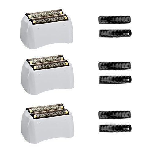 3 Packs Pro Shaver Replacement Foil and Cutters Compatible with Andis #17155 & #17150 Shaver Pro Foil (Golden-3)
