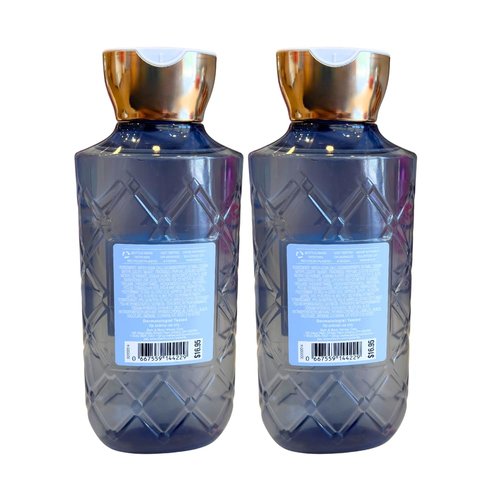 Bath & Body Works DRESSED IN WHITE Body Wash 2-piece Gift Set with a Red Bow for Holidays – 10 fl oz each