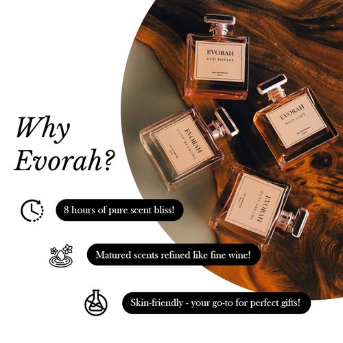 EVORAH Luxury Couple Perfume Gift Set (2 x 25 ml) | His and Hers Fragrance Combo | Long Lasting Perfume & Cologne for Couples | Premium Gift Set for Men and Women