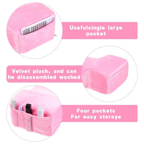 Beauty Salon Lashing Pillow,Comfortable Velvet Memory Foam Eyelash Extension Pillow,Ergonomic Neck Pillow,Protect The Neck When Used for Lash Extension Grafting Make Up