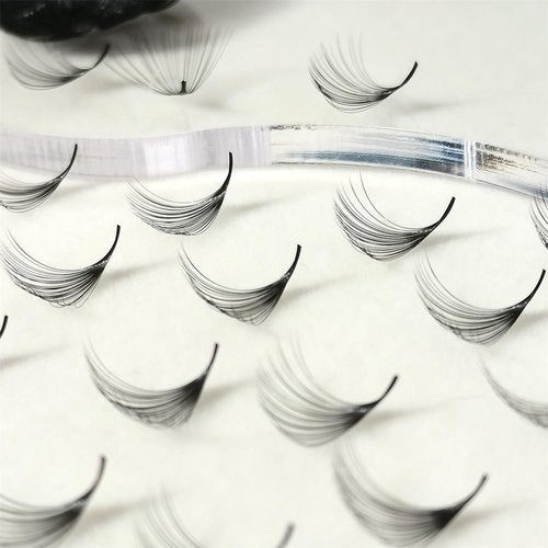 Generic Veritee 1000 Fans 25D Handmade Lash Extensions by Pinching Mix 9-16mm Cashmere Velvet Premade Eyelash Extensions Silk Promade Loose fans, black