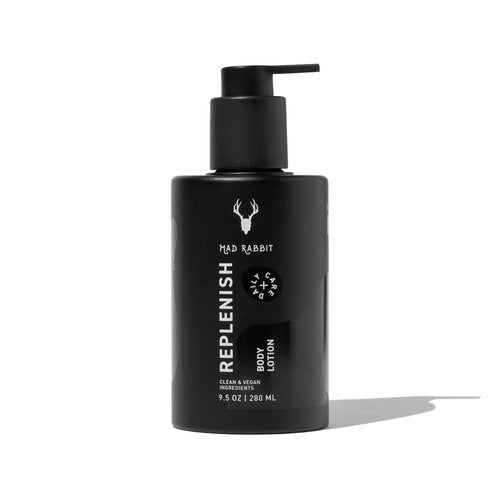 Mad Rabbit Replenish Tattoo Body Lotion - Fragrance-Free Lotion, Non-Greasy & Silicone-Free, Clean Ingredients, Lightweight for Daily Use (9.5 Ounce)