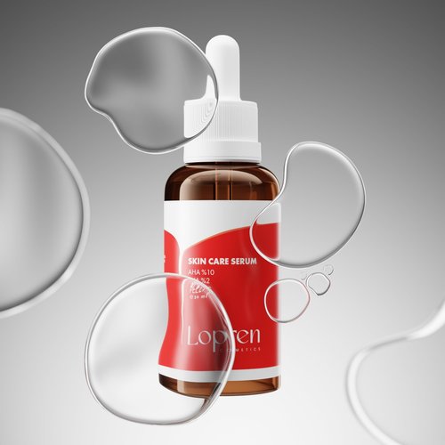 Lopren AHA 10% BHA 2% Exfoliating Serum, Skin Smoothing & Pore Refining Facial Serum, Supports a Clearer Complexion, 1 Fl Oz