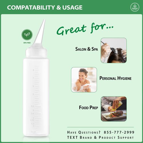 Bar5F Applicator Bottle with Angled Tip 8.5 ounce (Pack of 6)