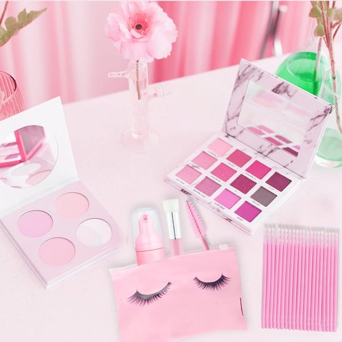140 Pcs Eyelash Shampoo Bottle Brushs Set,10 Pcs Eyelash Shampoo Brush, 10 Pcs Eyelash Brush Tube,10 Pcs Eyelash Shampoos Bottle,10 Pcs Eyelash Care Storage Bag, 100 Pcs Beauty Bendable Cotton Swabs