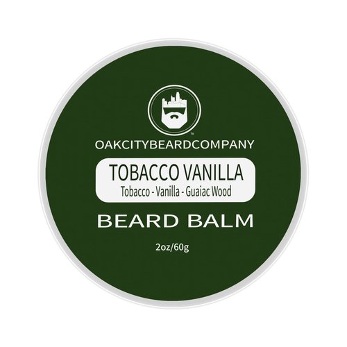 Oak City Beard Company - Tobacco Vanilla - 2 Ounce - Beard Balm - Tobacco - Vanilla - Guaiac Wood - Beard Conditioner (Pack of 2)