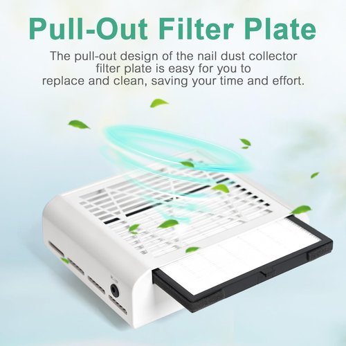siyuwuro10Pcs Nail Dust Collector Filter Powerful Nail Dust Collector Filters for Nail Dust Collector Vacuum Fan No-Spilling Nail Dust Collector Replacement Filters