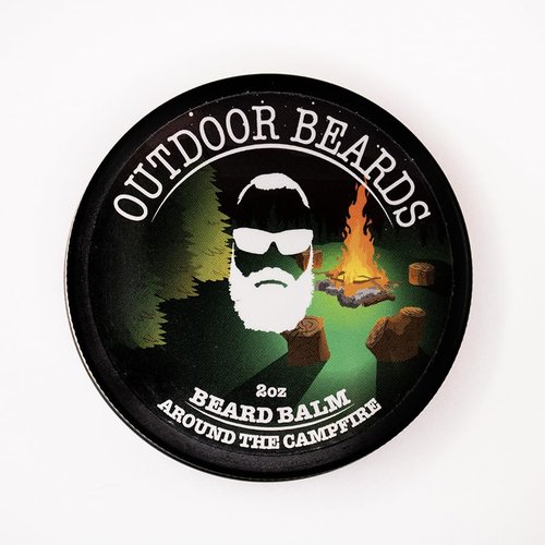 Outdoor Beards Beard Balm | 2 oz Cleansing Balm for Beards Short or Long | Beard Conditioner for Men | Essential Moisturizer for Every Man's Beard | Leave Hair and Skin Healthy (Around the Campfire)
