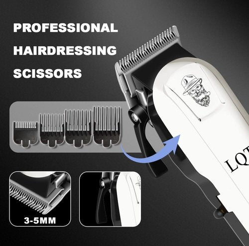LQT Hair Clippers for Men, Professional Barber Clippers and Trimmer Set, Mens Cordless Clipper, 3 pcs setHair Cutting Kit for Men