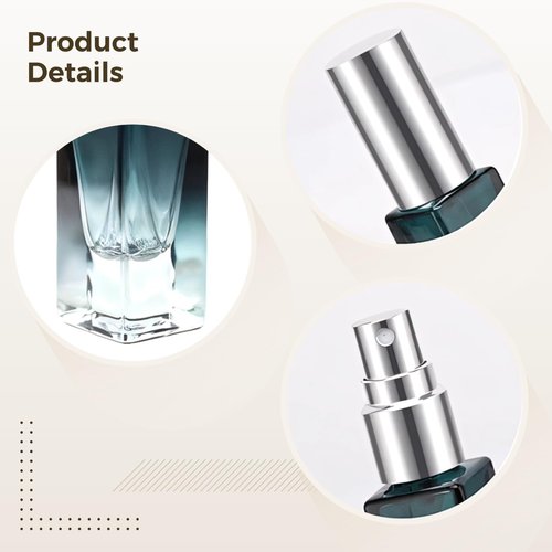 Gradient Perfume Travel Bottles Set, 20 Pack, 8.5 ml and 10 ml, Leak-Proof Spray Nozzles, Glass Material, Gradient Color, Great for On-the-Go Fragrance Application