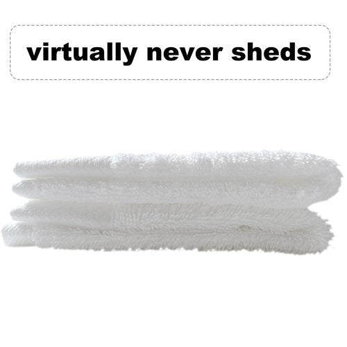 Guvar 100% White Washcloths Pack of 2-12x12 Inch, 100% Cotton, Face Cloths for Washing Face, Spa, Gym, Kitchen Dish Towels, Bathroom Washcloths