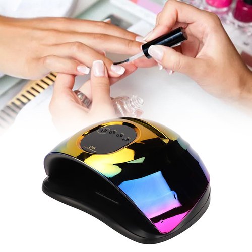 150W LED Nail Lamp, Professional Nail Gel Dryer Light Fast Curing Drying Polishing 57LEDs Finger Toe Nail Art Machine with Automatic Sensor LCD Display for Acrylic Nails Gel Polish