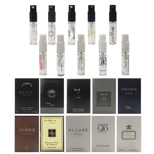 Sufeasdf Men’s Designer Fragrance Sampler Cologne Samples Set for Men Travel (10PCS)