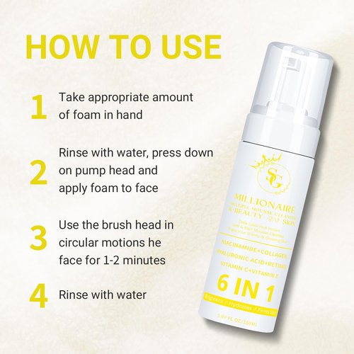 SG Advanced 6 in 1 Millionaire Multiple Mousse Cleanser K-Beauty 강남 Skin