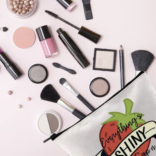 TSOTMO Firefly Serenity Everything’s Shiny Cute Strawberry Zipper Pouch Makeup Bag (Shiny capn)