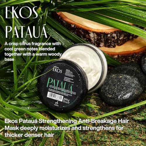 Natura Ekos Patau? Strengthening Anti-Breakage Hair Mask - For Weakened, Brittle, Damaged and Dry Hair - Vegan, Not Tested On Animals