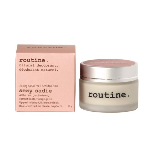 Routine. Natural and Aluminum Free Deodorant (2 Fluid Oz.) for Women and Men | SexySadie No Baking Soda | Ylang Ylang, Sweet Orange, Vanilla & Cinnamon (Cream Jar Formula)