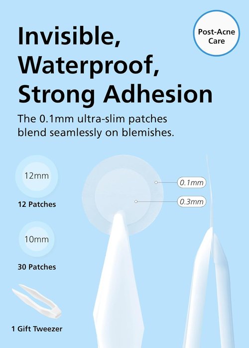 DWEasyDerm EasyDerm Beauty Patch(126 Counts) - 100% Hydrocolloid Pimple Patch for Zit Spot Care, K-beauty, Daewoong Pharmaceutical, Korean Acne Patches