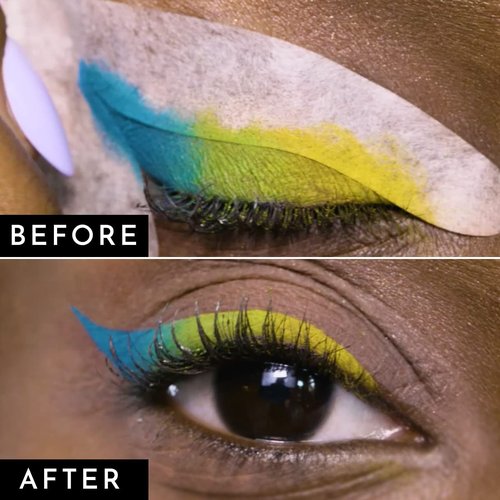 Eyeliner Stencils | Cat Eyeliner Stencil & Winged Eyeliner Tool | Made in USA & Created by Celebrity Makeup Artist | Reusable and Flexible Eyeliner Tape & Eyeshadow Tape | 96 Stencils…