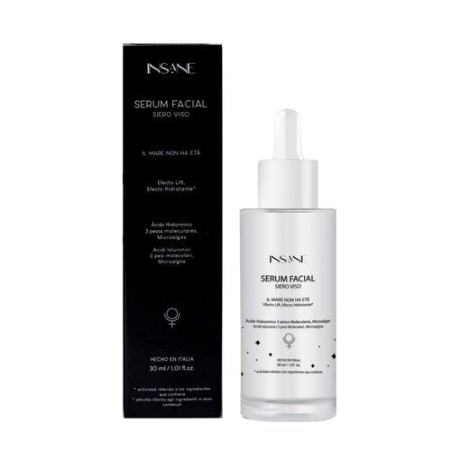 INSANE GLOW Multi-Molecular Hyaluronic Acid + Seaweed Face Serum – Anti-Aging, Hydrating & Firming for Sensitive Skin with Low, Medium & High Molecular Weight HA, Anti-Pollution Seaweed & Microalgae