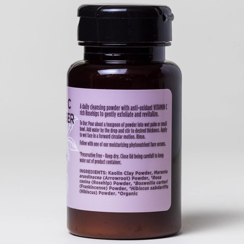 Ora's Amazing Herbal Rejuvi C Cleanser Powder Face Wash, Gentle Cleansing Powder for All Skin Types (Rejuvi C Cleanser 2.5 oz)