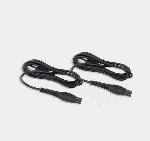 Charger for Philips Norelco Shaver 2400, 3600, 3900, USB Charging Cord for Philips OneBlade QP2834, QP2724, QP4530, QP6542, QP1924 Trimmer - 2 Pack
