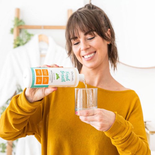 Oxyfresh Fresh Mint Flavored Mouthwash for Adults, Fresh Breath & Bad Breath Treatment – Dentist Recommended for Long - Lasting Fresher & Healthy Gums - Alcohol & Fluoride Free - 16 Fl Oz (Pack of 3)